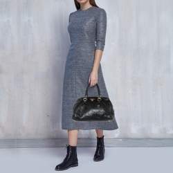 Pre Owned Prada Black Leather Dome Satchel