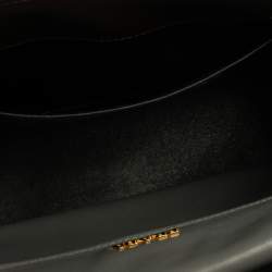 Pre Owned حقيبة يد توتس برادا بيبليوتيك جلد سافيانو عنابي/ رصاصي