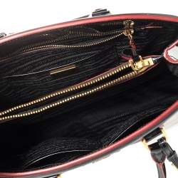 Pre Owned Prada Black Spazzolato Leather Parabole Tote