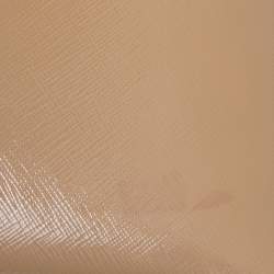 Pre Owned Prada Beige Saffiano Lux Patent Leather Large Promenade Satchel