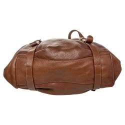 Pre Owned Prada Brown Leather Frame Satchel