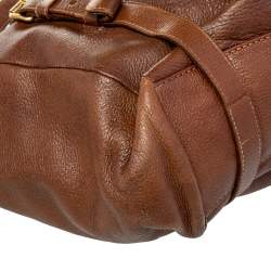 Pre Owned Prada Brown Leather Frame Satchel