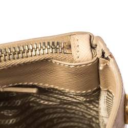Pre Owned Prada Beige Saffiano Lux Leather Large Galleria Tote