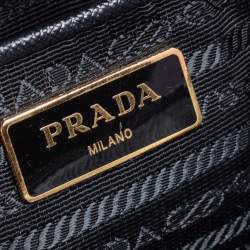 Pre Owned Prada Black Saffiano Lux Leather Large Galleria Tote