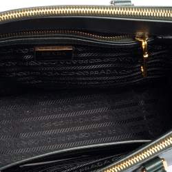 Pre Owned Prada Green Saffiano Leather Small Galleria Tote