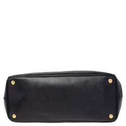 Pre Owned Prada Black Saffiano Lux Leather Large Galleria Tote
