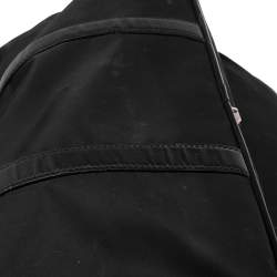 Pre Owned Prada Black Nylon and Leather Logo Duffel Bag
