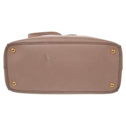 Pre Owned Prada Dusty Pink Saffiano Lux Leather Medium Galleria Tote