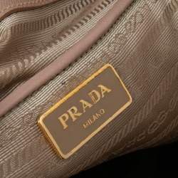 Pre Owned Prada Dusty Pink Saffiano Lux Leather Medium Galleria Tote