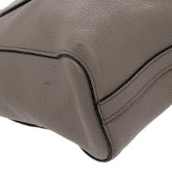 Pre Owned Prada Grey Vitello Daino Leather Tote