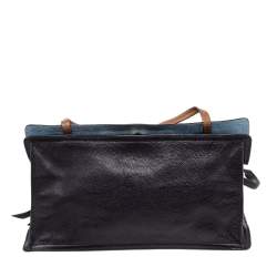 Prada Multicolor Suede and Leather  Etiquette Flap Shoulder Bag