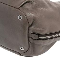 Pre Owned Prada Grey Vitello Daino Leather Tote