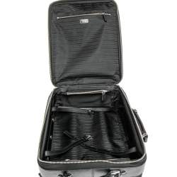 مملوكة مسبقًا Prada Black Nylon and Saffiano Lux Leather Trolley Rolling Luggage