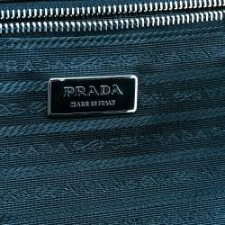 مملوكة مسبقًا Prada Black Nylon and Saffiano Lux Leather Trolley Rolling Luggage