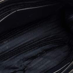 مملوكة مسبقًا Prada Blue Two Tone Saffiano Lux Leather Medium Double Zip Tote