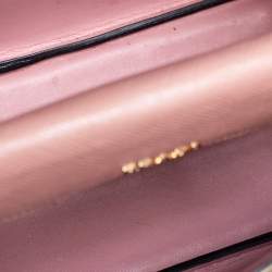 Pre Owned Prada Pink Saffiano Cuir Leather Double Tote