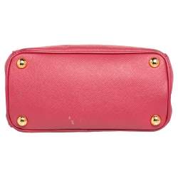 Pre Owned Prada Pink Saffiano Leather Galleria Tote