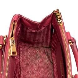 Pre Owned Prada Pink Saffiano Leather Galleria Tote