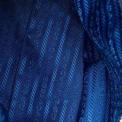 مملوكة مسبقًا حقيبة يد توتس برادا نايلون توسيتو وجلد أزرق كحلي