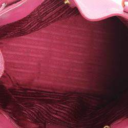 Pre Owned Prada Pink Leather Vitello Daino Hobo Bag