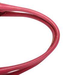 Pre Owned Prada Pink Leather Vitello Daino Hobo Bag