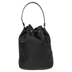 Pre Owned حقيبة برادا دويت نايلون أسود بيد علوية 