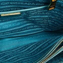 Pre Owned Prada Green Leather Promenade Satchel