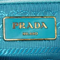Pre Owned Prada Green Leather Promenade Satchel