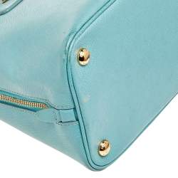 Pre Owned Prada Green Leather Promenade Satchel