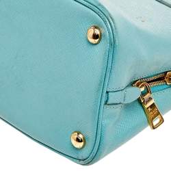 Pre Owned Prada Green Leather Promenade Satchel