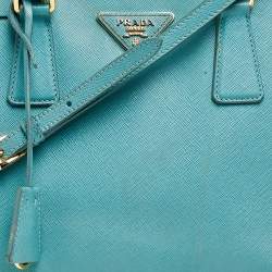 Pre Owned Prada Green Leather Promenade Satchel