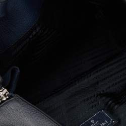 Pre Owned Prada Blue Leather Medium Phenix Tote