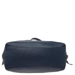 Pre Owned Prada Blue Leather Medium Phenix Tote