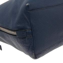 Pre Owned Prada Blue Leather Medium Phenix Tote