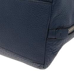 Pre Owned Prada Blue Leather Medium Phenix Tote