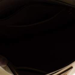 Pre Owned Prada Lemon Yellow Saffiano Lux Leather Dome Satchel