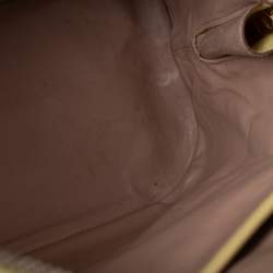 Pre Owned Prada Lemon Yellow Saffiano Lux Leather Dome Satchel