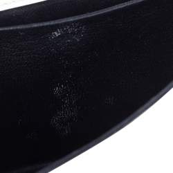 Pre Owned Prada White/Black Leather Cahier Shoulder Bag