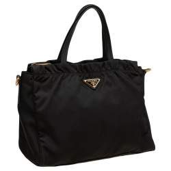 Pre Owned Prada Black Nylon Tote