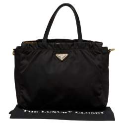 Pre Owned Prada Black Nylon Tote