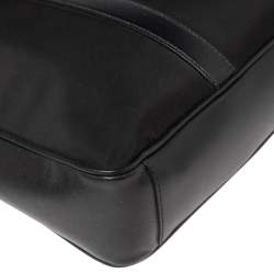 Pre Owned Prada Black Nylon and Leather Briefcase