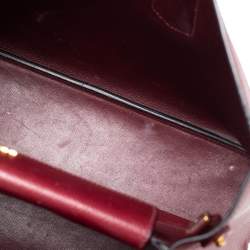 Pre Owned Prada Red Saffiano Cuir Leather Large Double Handle Tote