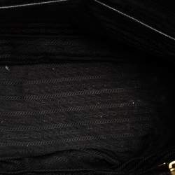 Pre Owned Prada Black Saffiano Lux Leather Medium Galleria Tote