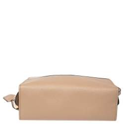 Pre Owned Prada Beige Saffiano Leather Esplanade Shoulder Bag