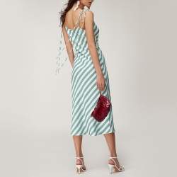 Pre Owned Prada Burgundy Pleated Leather Wristlet Clutch