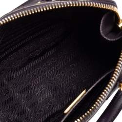 Pre Owned Prada Purple Saffiano Leather Mini Promenade Crossbody Bag