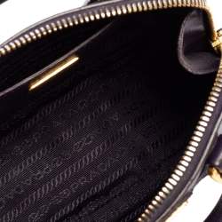 Pre Owned Prada Purple Saffiano Leather Mini Promenade Crossbody Bag