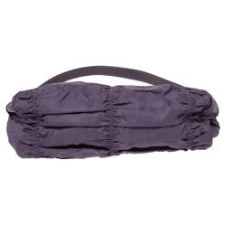 Prada Purple Tessuto Gaufre Nylon Baguette