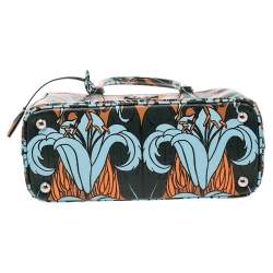 Pre Owned Prada Multicolor Saffiano Stampa Leather Small Double Zip Tote