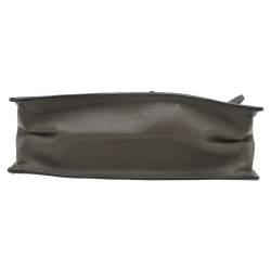 Pre Owned Prada Green Saffiano Lux Leather Crossbody Bag